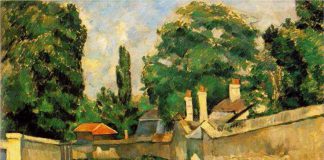 Domy wzdłuż drogi Obraz Cezanne'a - Domy wzdłuż drogi