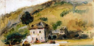 Near Aix en Provence Akwarela Cezanne - W pobliżu Aix