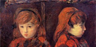 Double portrait of a young girl-mademoiselle Lafuite
