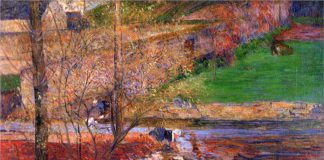 Landscape with geese-1888