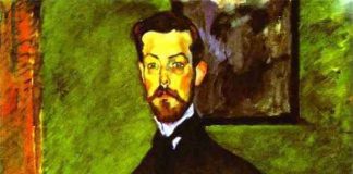 Portret – Paul Alexandre na zielonym tle