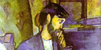 Studium wiolonczelisty Obraz Modigliani - studium wiolonczelisty