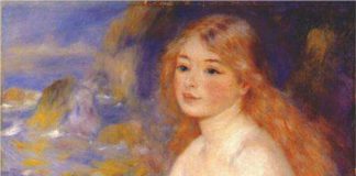 Kąpiąca się blondynka Kąpiąca się blondynka - obraz Renoir