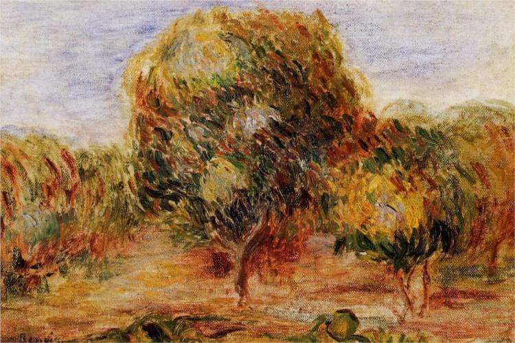 Krajobraz Cagnes - obraz Renoir
